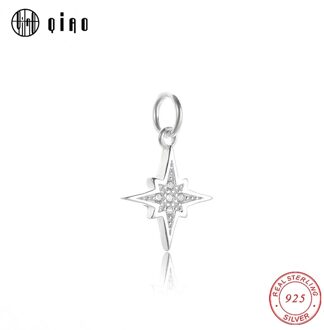 Micro Inlays 925 Sterling Zilveren Charms Star Hanger Voor Ketting Armband Maken Diy Vrouwen Kubieke Zirkoon Cz Hanger