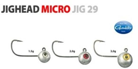 Micro Jighead- Grijs - 3g - 5 stuks - Grijs