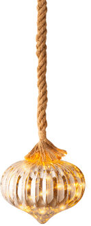 Micro LED ui BO d20h21 cm smoke/klassiek warm kerstverlichting Multikleur