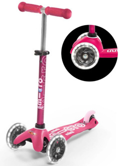 Micro Mini Deluxe LED Scooter - Pink (MMD075) Roze