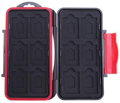 Micro Sd Kaarthouder Waterdichte Memory Card Case 12 Slots Capaciteit Anti-Shock Opslag Houder Doos Gevallen Voor Sd/Micro Sd/Tf Kaarten