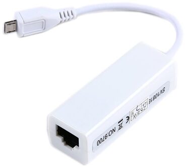 Micro Usb 2.0 5 Pin Naar Ethernet 10/100Mbps RJ45 Netwerk Lan Adapter Card Voor Tablet