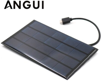 Micro Usb Android Zonnepaneel 2W 5V Zonnecellen Charger Pane Snelle Diy Outdoor Batterij Polysilicium Draagbare Reizen tablet