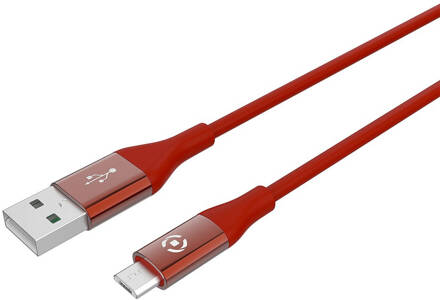 Micro-usb Kabel, 1 Meter, Rood - Celly Feeling