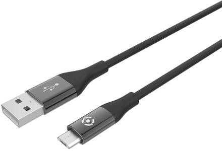 Micro-usb Kabel, 1 Meter, Zwart - Celly Feeling