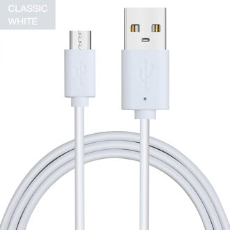 Micro Usb Kabel Snelle Opladen Micro 2.0 Een Voor Huawei Samsung Xiaomi Lg Android Telefoon Micro Usb 0.3 M 1 M 1.5 M wit / 1m