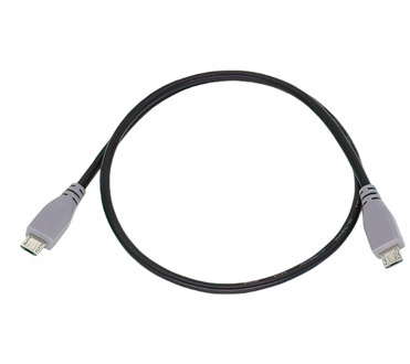 Micro usb Male to Male Datakabel 1M, Black, support OTG - small