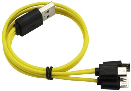 Micro Usb Opladen Kabel Voor Usb Oplaadbare Batterij Universele Een Drag 1/2/3/4 Blauw