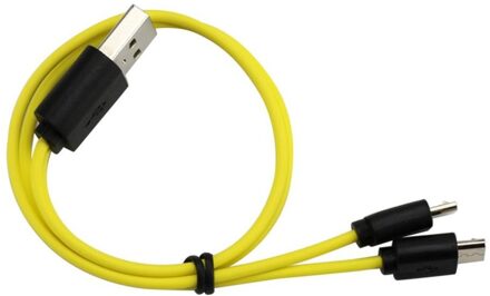Micro Usb Opladen Kabel Voor Usb Oplaadbare Batterij Universele Een Drag 1/2/3/4 wit