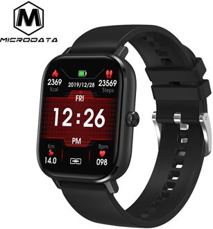 Microdata Smart Horloge X1 Gts Smartwatch Bluetooth Call Bloeddruk IP67 Waterdicht Gezondheid Hartslag Voor Xiaomi Huawei zwart