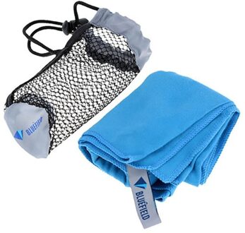 Microfiber Antibacteriële Ultralight Compact Sneldrogende Handdoek Met Tas Camping Wandelen Reizen Kits Zwemmen Handdoeken blauw