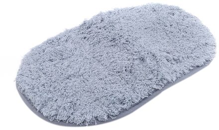 Microfiber Badkamer Comfortabel Bad Pad Anti Slip Mat Bad Woonkamer Deur Trappen Badkamer Voet Vloermatten grijs