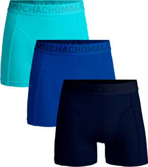 Microfiber Boxers Heren (3-pack) lichtblauw - blauw - donkerblauw - S