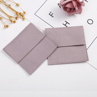 Microfiber Envelope Bag Jewelry Packaging Pouch for Earrings Necklace Christmas Jewellery Wedding Gift Package Personalized