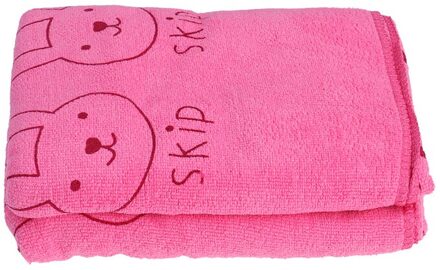 Microfiber Fast-Droog Huisdier Badhanddoek Droge Handdoek Voor Pet Dog Puppy Kat Over Size (Rose Rood) rooskleurig