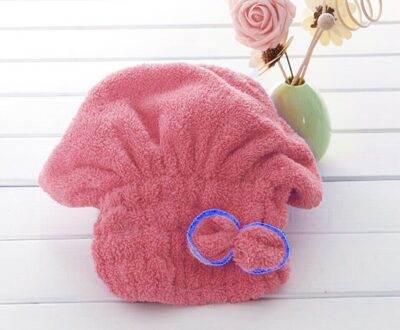 Microfiber Haar Handdoek Tulband Handdoek Snel Haar Drogen Handdoek Vrouwen Meisjes Dames Absorberende Douche Cap Heet Verkoop rood