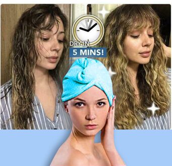 Microfiber Handdoek Snel Droog Haar Magie Drogen Tu Rban Wrap Badmuts Hoed
