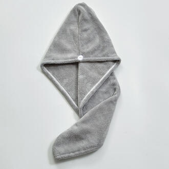 Microfiber Handdoek Stof Badkamer Haar Droog Sneldrogend Badhanddoek Voor Haar Zachte Douche Handdoek Voor Haar grijs