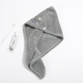 Microfiber Handdoek Womenhair Droog Sneldrogend Badhanddoek Voor Haar Zachte Douche Handdoek Voor Haar grijs