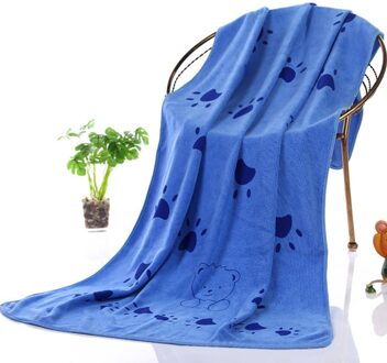 Microfiber Hond Handdoek Absorberende Water Bad Handdoeken Zacht Voor Puppy Katten Grote Honden Algemene Wassen Handdoek Huisdier Schoonmaakproducten Blauw