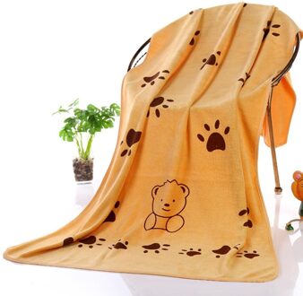 Microfiber Hond Handdoek Absorberende Water Bad Handdoeken Zacht Voor Puppy Katten Grote Honden Algemene Wassen Handdoek Huisdier Schoonmaakproducten bruin