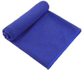 Microfiber Instant Cooling Handdoek Koele Koude Handdoeken Voor Yoga Strand Zwemmen Sport Running Camping Handdoek Huishouden blauw
