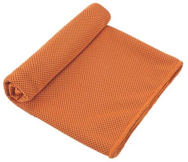 Microfiber Instant Cooling Handdoek Koele Koude Handdoeken Voor Yoga Strand Zwemmen Sport Running Camping Handdoek Huishouden oranje