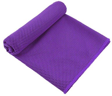 Microfiber Instant Cooling Handdoek Koele Koude Handdoeken Voor Yoga Strand Zwemmen Sport Running Camping Handdoek Huishouden paars