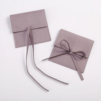 Microfiber Jewelry Bag for Earrings Necklace Christmas Jewellery Wedding Presents Velvet Gift Pouches Package Can Personalized