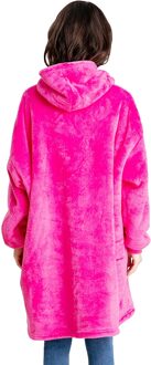 Microfiber Pluche Coral Fleece Sherpa Deken Slaapzak Met Mouwen Zachte Warme Outdoor Wandelen Camping Pocket Hoodie Draagbare roos rood