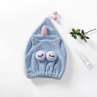 Microfiber Reizen Handdoek Badkamer Haar Droog Sneldrogend Badhanddoek Voor Haar Zachte Douche Handdoek Voor Haar blauw