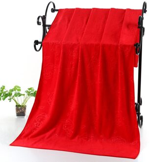 Microfiber Reliëf Badhanddoek Sneldrogende Strand Handdoek Cartoon Badhanddoek 70*140Cm Microfiber Handdoek Rood