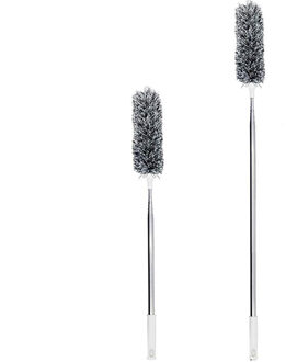 Microfiber Stofdoek Telescopische Borstel Veegt De Grijs Elektrostatische Fiber Ronde Kop Schoonmaakproducten Bezem G3