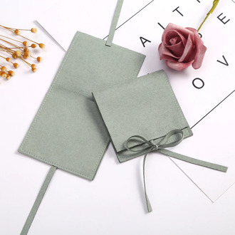 Microfiber Velvet Bag Jewelry Presents Pouches for Earrings Necklace Christmas Jewellery Wedding Gift Package Can Personalized