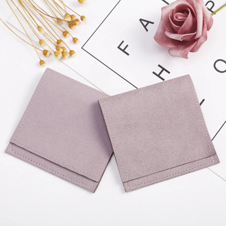 Microfiber Velvet Bag Jewelry Presents Pouches for Earrings Necklace Christmas Jewellery Wedding Gift Package Can Personalized