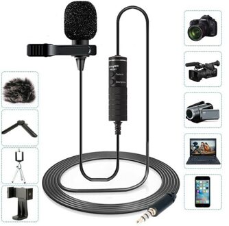 Microfoon Clip-On Kraag Tie Mobiele Telefoon Lavalier Microfono Professionnel Microfoon Voor Ios Android Telefoon Laptop Tablet Opname