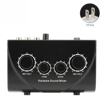 Microfoon Draagbare Apparaten Mini Digital Audio Sound Console Professionele Sound Mixer Echo Mixer Compacte Audio Systeem Us Stekkers