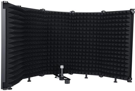 Microfoon Isolatie Shield 5-Panel Wind Screen Opvouwbare 3/8 "En 5/8" Schroefdraad Hoge Dichtheid Absorberende Schuim Voor opname Studio