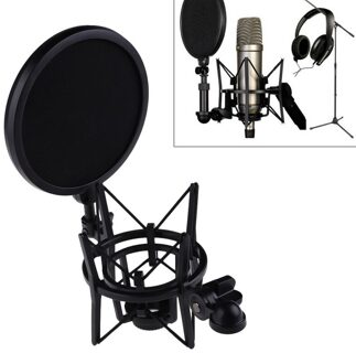 Microfoon Mic Professionele Shock Mount Met Schild Filter Scherm