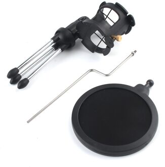 Microfoon Statief Stand Opvouwbare Desktop Microfoon Beugel Met Shock Mount Mic Houder Clip En Pop Filter Onleny