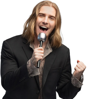 Microfoon Zilver (20cm) Zilver - Grijs