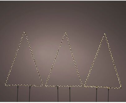 microled steker b32h47c zwart/wit 3st kerstverlichting