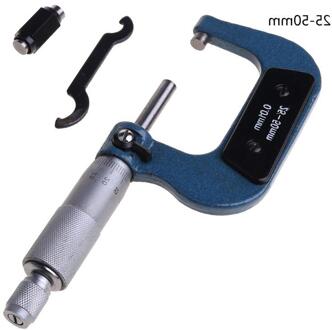 Micrometer 25-50/50-75/75-100Mm Metric Carbide Gauge Normen Remklauw 32CD bruin