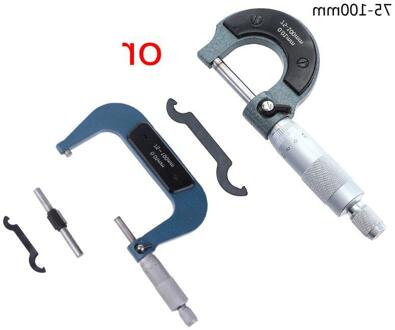 Micrometer 25-50/50-75/75-100Mm Metric Carbide Gauge Normen Remklauw 32CD goud