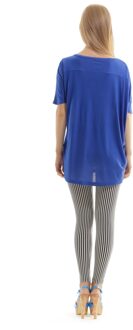 Micromodal Kasjmiermix Oversized Top Blauw