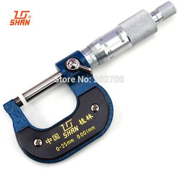 Micron Buiten Micrometer 0-25Mm 0.001Mm Kalibratie Micrometer 0.001Mm Papier Dikte Micrometer