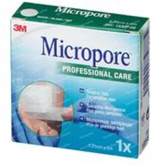 Micropore Surgical Tape 1,25 cm x 5m 1530/1B 1 stuk