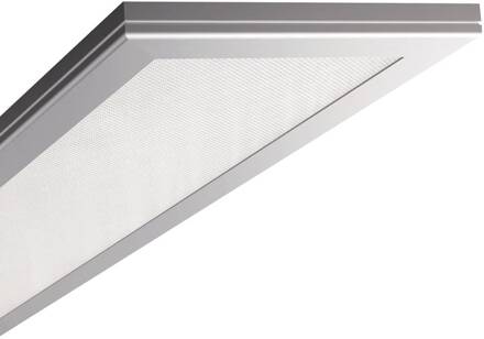 Microprismatische LED plafondlamp Visula BAP 120 aluminium natuurlijk geanodiseerd
