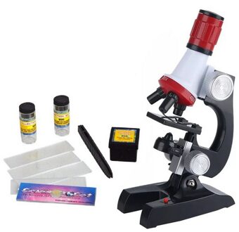 Microscoop Kit Lab Led 100X-400X-1200X Thuis Educatieve Speelgoed Geraffineerde Biologische Microscoop Voor Kinderen Kind single microscope