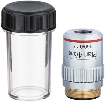Microscope Plan Achromatic Objective Lens 20.3 RMS Mounting Size 4X 10X 40X 100X Biological Metallurgical Microscope Objectives